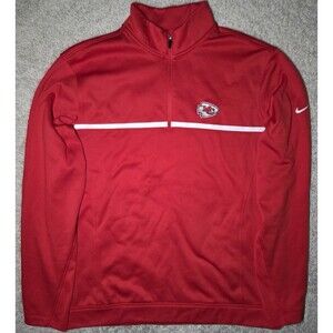 Nike Golf Tour Performance Kansas City Chiefs 1/4 Zip Pullover Red Med